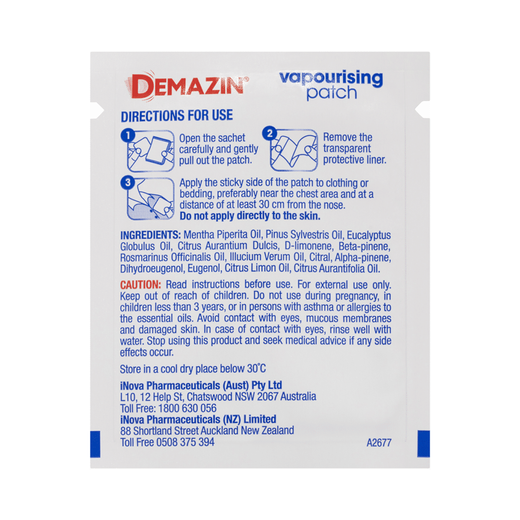 Demazin Vapourising Patches