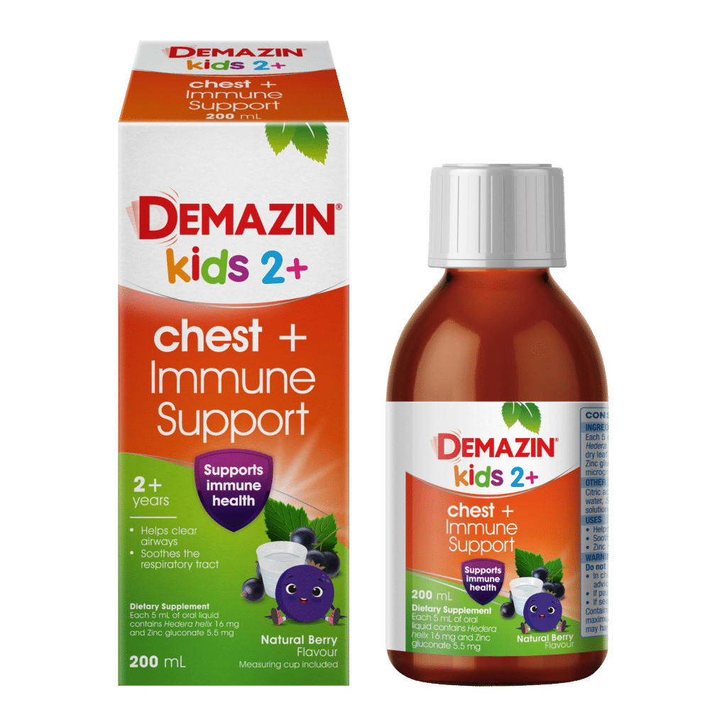 Demazin Kids 2+ chest + Immune Support