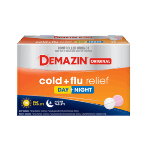Demazin Original Cold + Flu Relief Day + Night Tablets