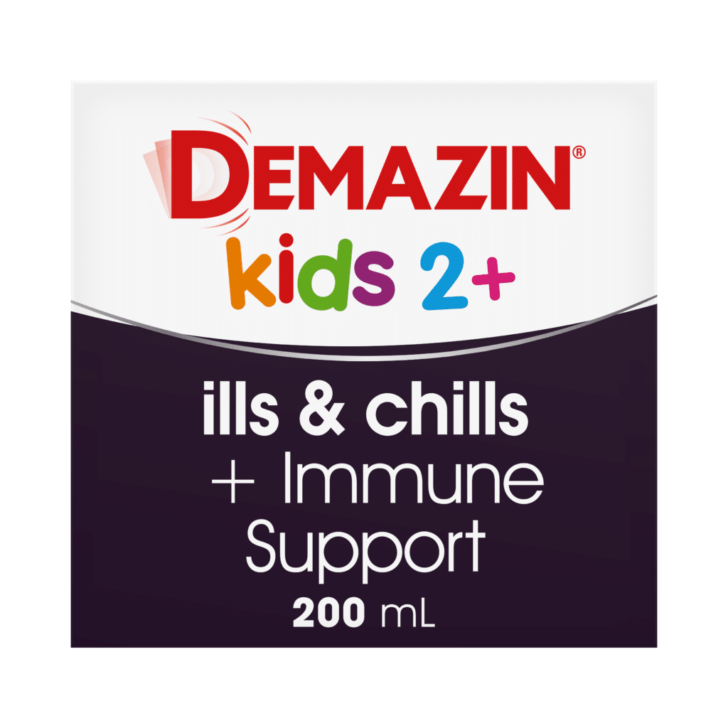 Demazin Kids 2+ ills & chills + Immune Support