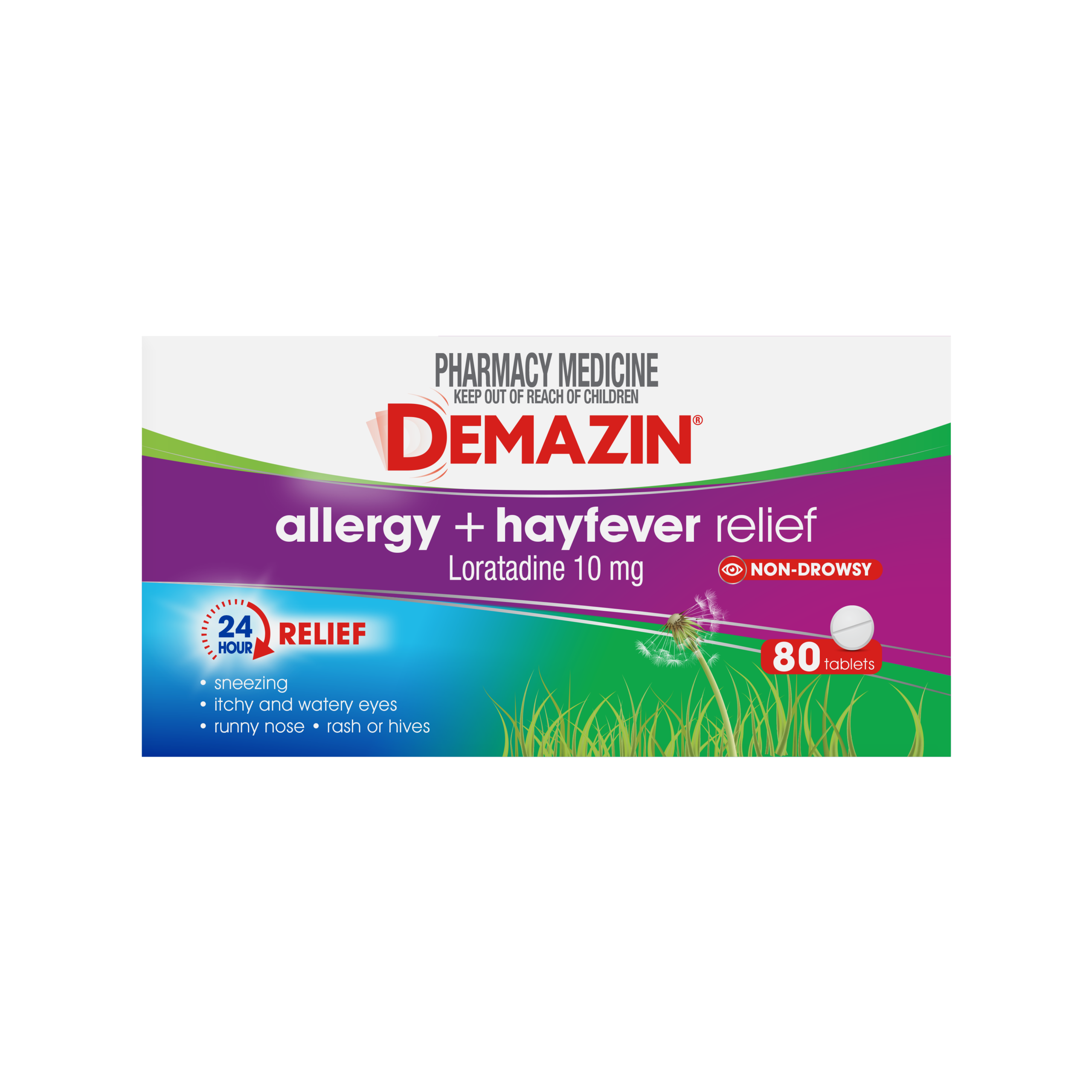 Demazin Allergy + Hayfever Relief Tablets 80 Pack