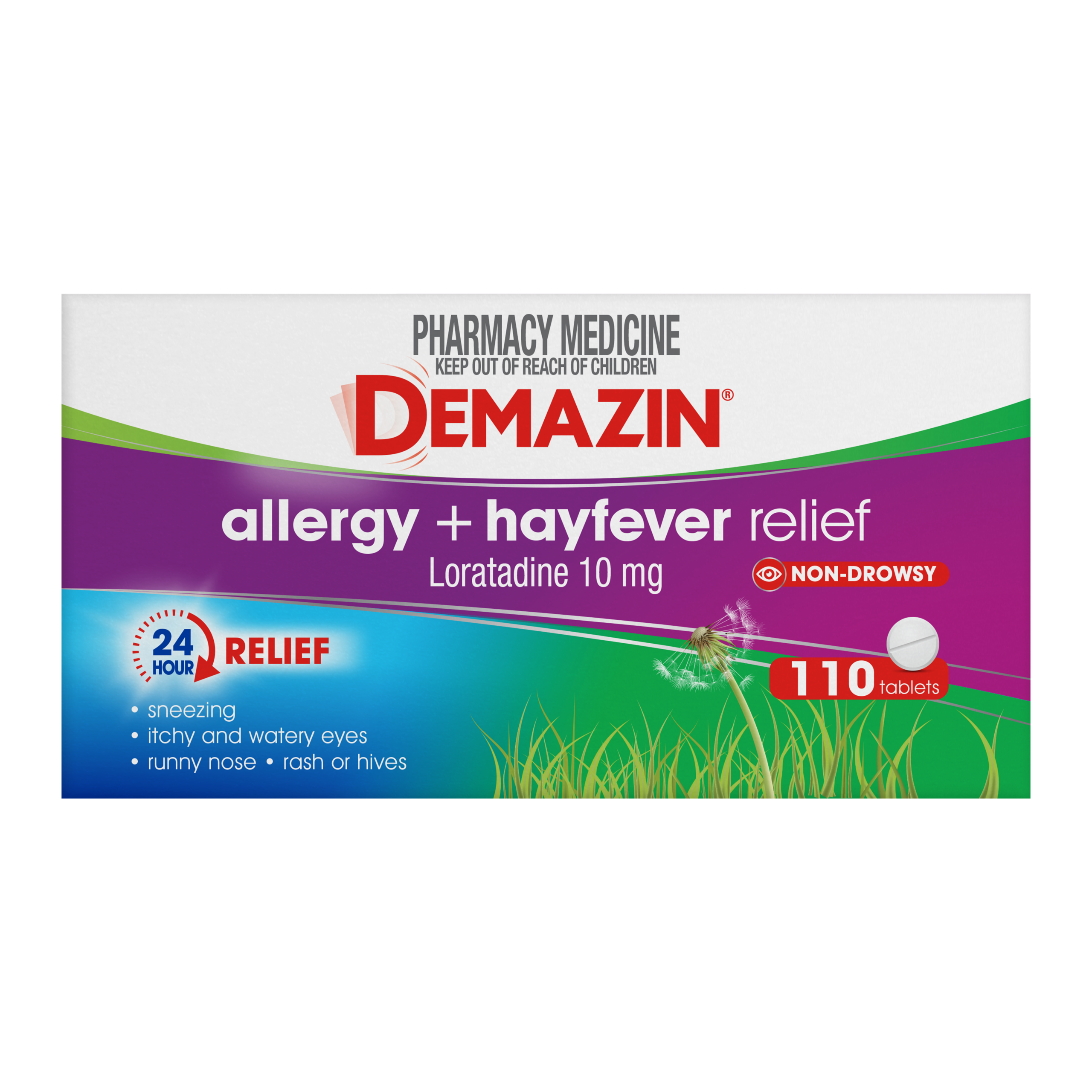 Demazin Allergy + Hayfever Relief Tablets 110 Pack